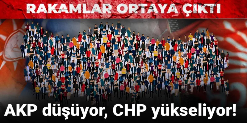 Şok Rakamlar! AKP Çöküşte mi, CHP Yükselişte mi? İşte Cevap