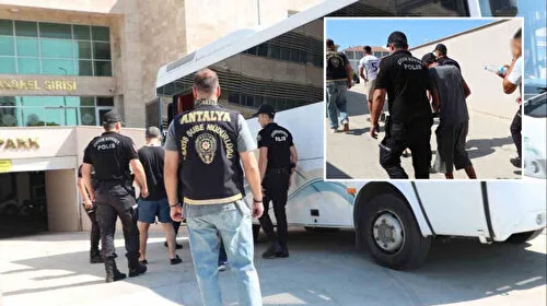 Antalya’da eş zamanlı düzenlenen operasyonda aranan 80 şahıs yakalandı