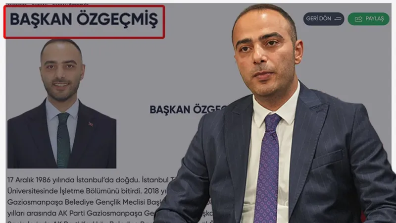 Başkanvekili seçilen AK Partili, resmi sitede 'başkan' olarak geçiyor!