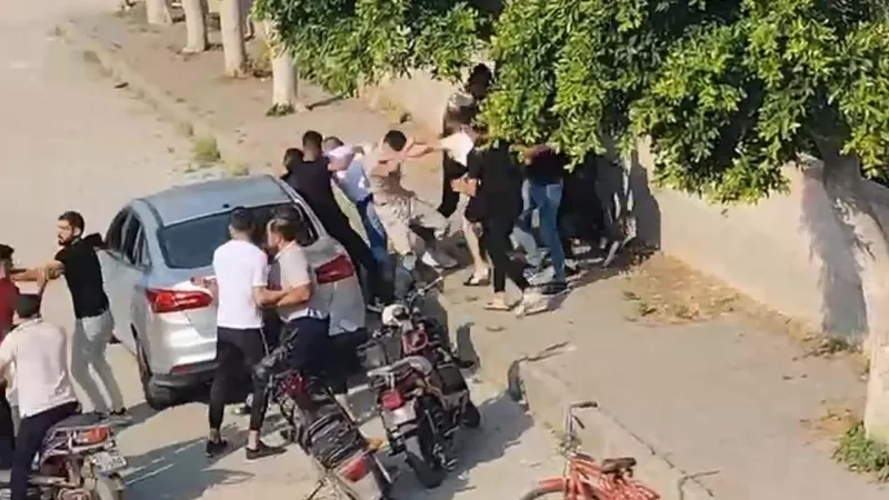 Bayramda meydan savaşı gibi kavga kameraya yansıdı