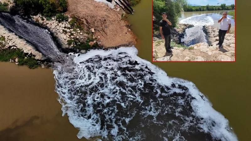 Ceyhan Nehri alarm veriyor: Kirlilikten köpürdü