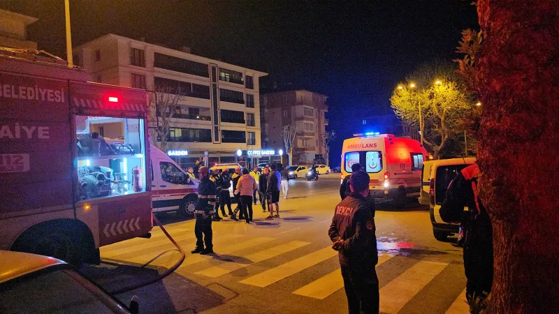 Çorum’da yangın! 3'ü polis 6 kişi dumandan etkilendi
