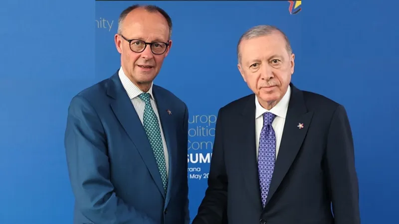 Cumhurbaşkanı Erdoğan ile Almanya Başbakanı Merz arasında kritik görüşme