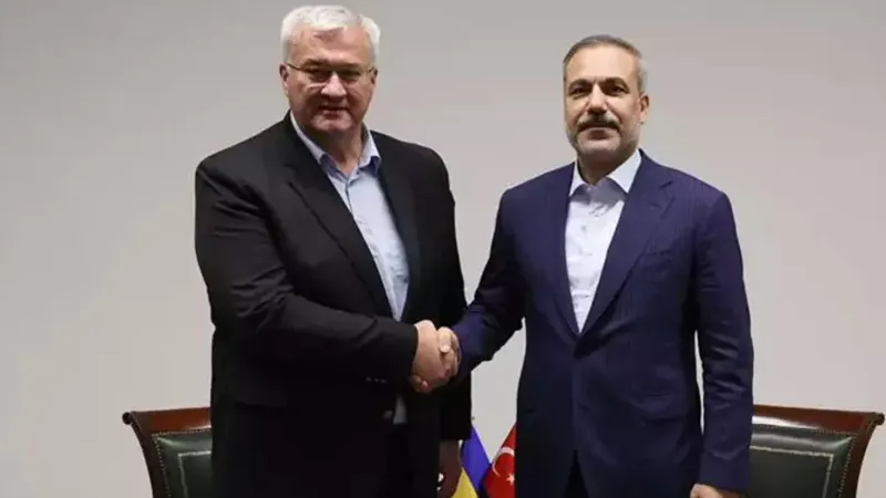 Dışişleri Bakanı Hakan Fidan, Ukraynalı mevkidaşı Sybiha ile görüştü