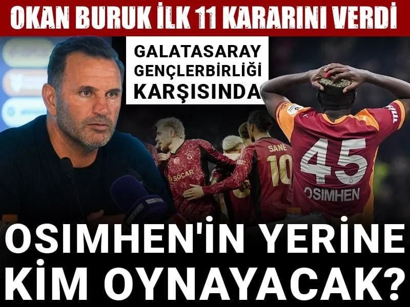 Galatasaray'da Sürpriz! Osimhen Yerine Kim? Okan Buruk'tan Şok Karar!