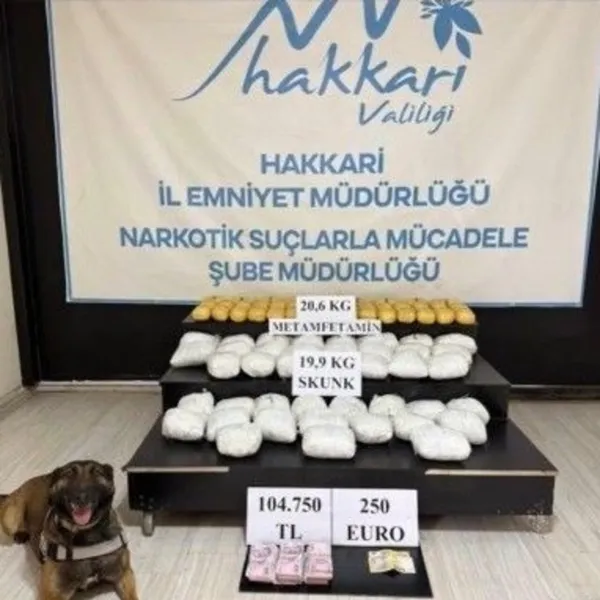 Hakkari'de 51 kilogram uyuşturucu ele geçirildi: 6 tutuklama