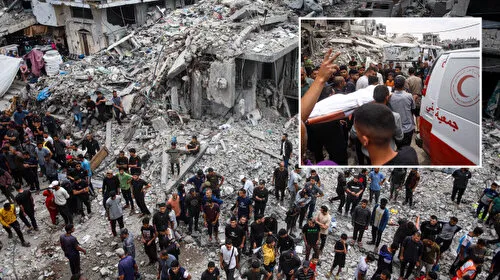 Katil İsrail'in Gazze'ye düzenlediği saldırılarda 75 Filistinli hayatını kaybetti
