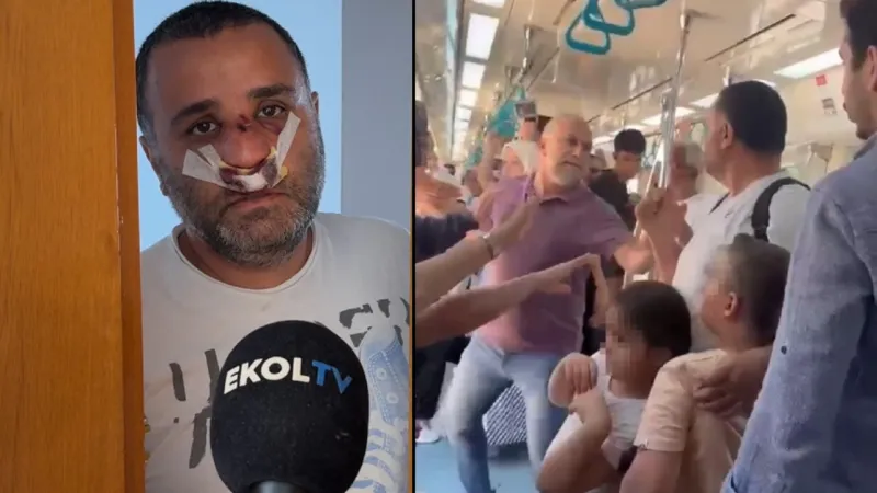 Marmaray'da çocuklarının yanında saldırıya uğrayan baba yaşananları anlattı