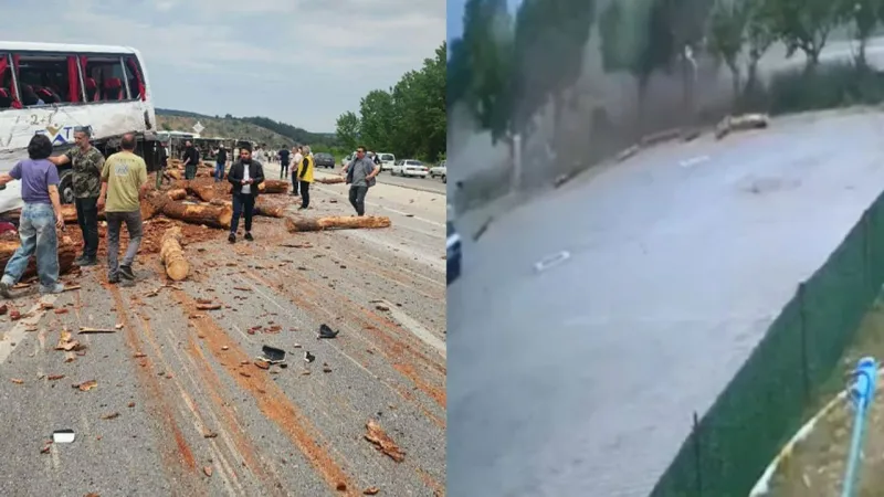 Çanakkale'de Korkunç Kaza! O Anlar Kamerada! 8 Ölü!