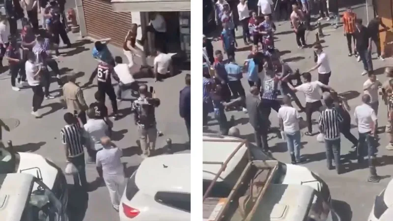 Antep'te Kupa Finali Öncesi Ortalık Karıştı! Taraftarlar Birbirine Girdi