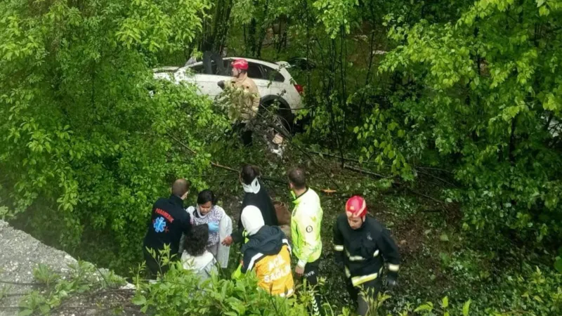 Cip Ormana Uçtu! Bursa'da Faciada Sürücü Hayatını Kaybetti